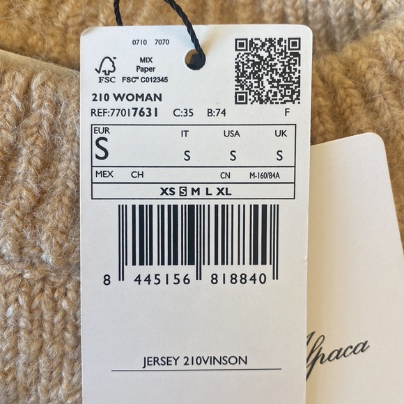 Brand new Mango alpaca tan sweater - Picture 2 of 2